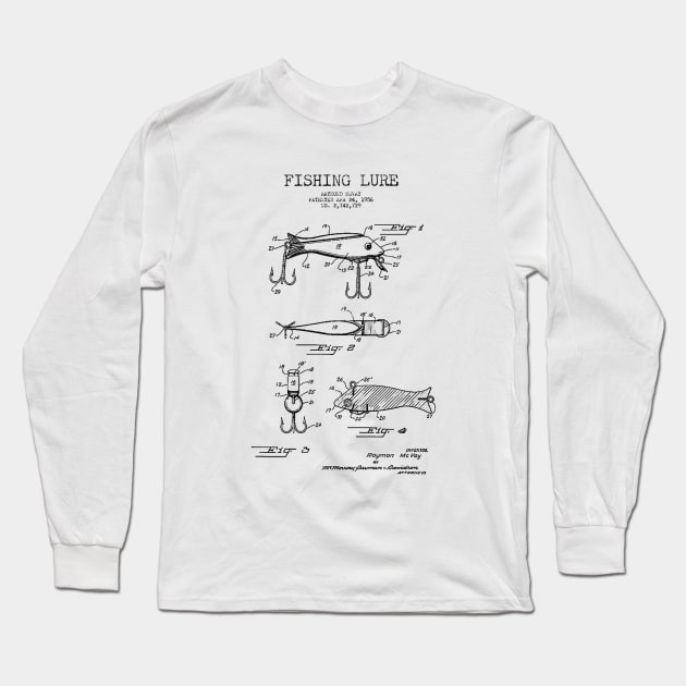 Fishing Lure Patent Long Sleeve T-Shirt by Woah_Jonny